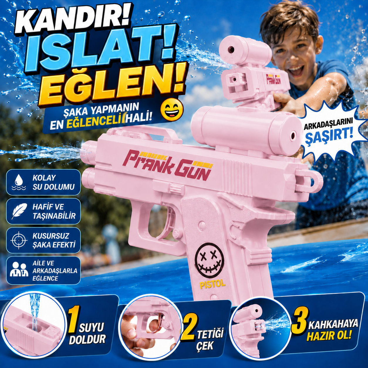 Funny Toys - Prank Gun™ Şaka Silahı