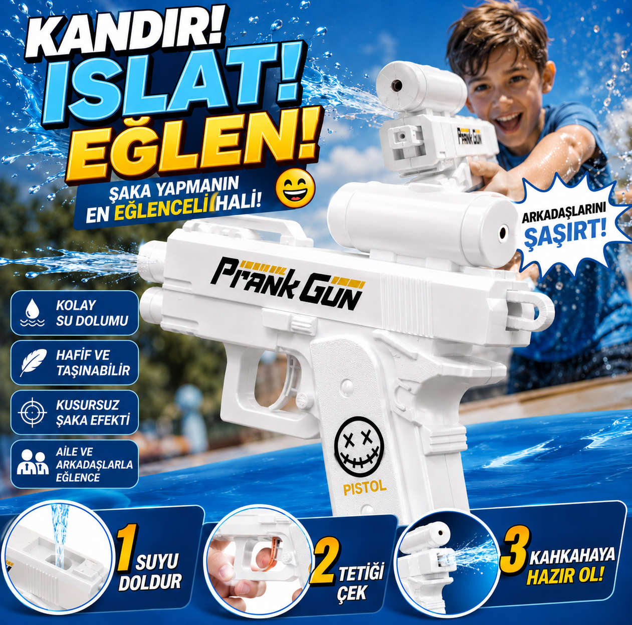 Funny Toys - Prank Gun™ Şaka Silahı